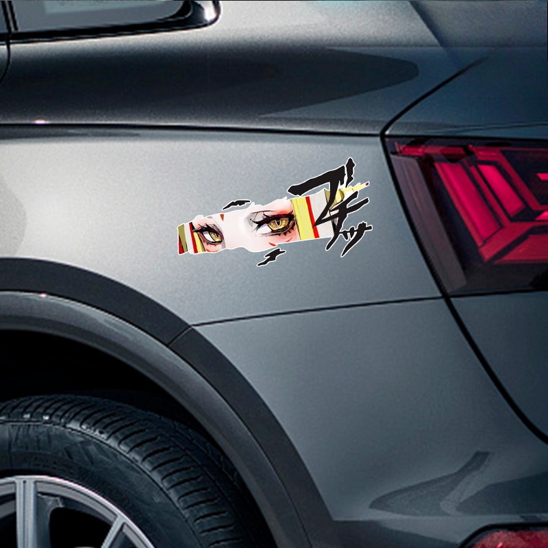 Yellow Laptop Accessories - Adesivo per Auto Anime Giallo, Decalcomania