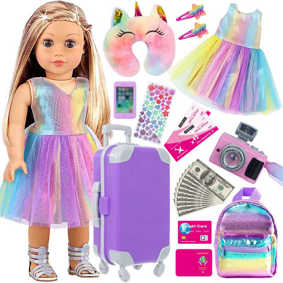 Laptop Accessories For Girls - Set da Viaggio per Bambole da
