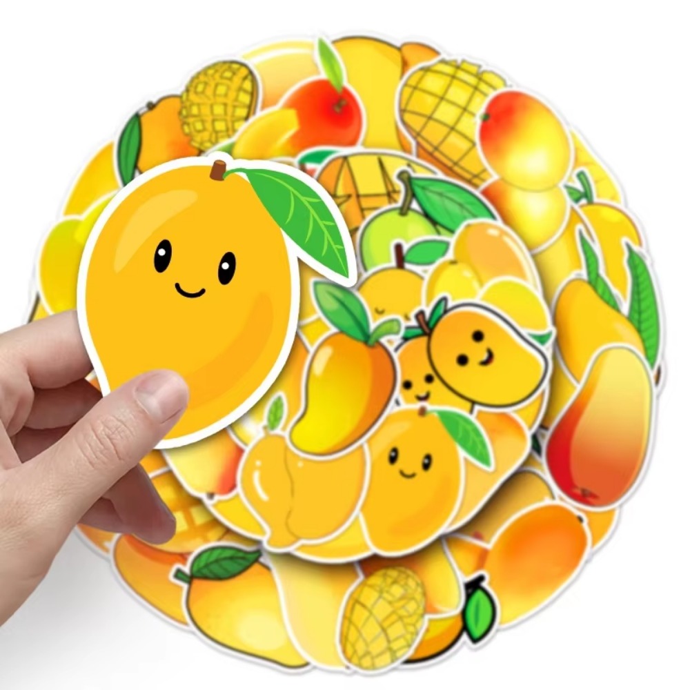 Yellow Laptop Accessories - 50 pezzi Kawaii frutta gialla mango
