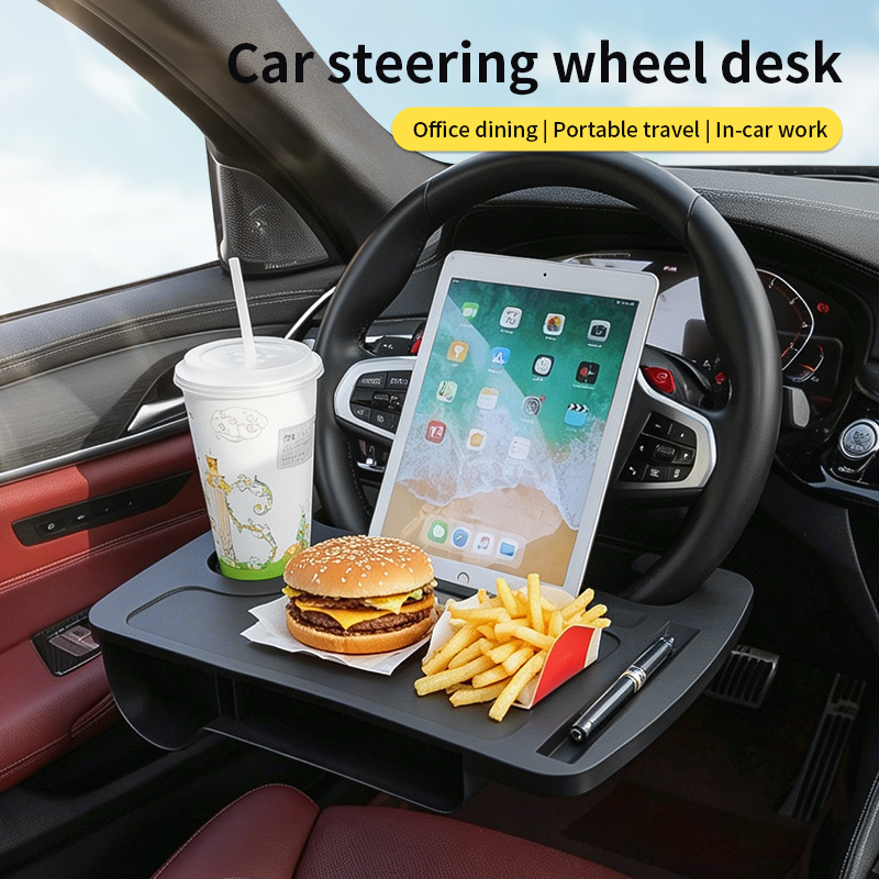 Laptop Accessories Table - Tavolino 2-in-1 per Volante Auto, Scrivania