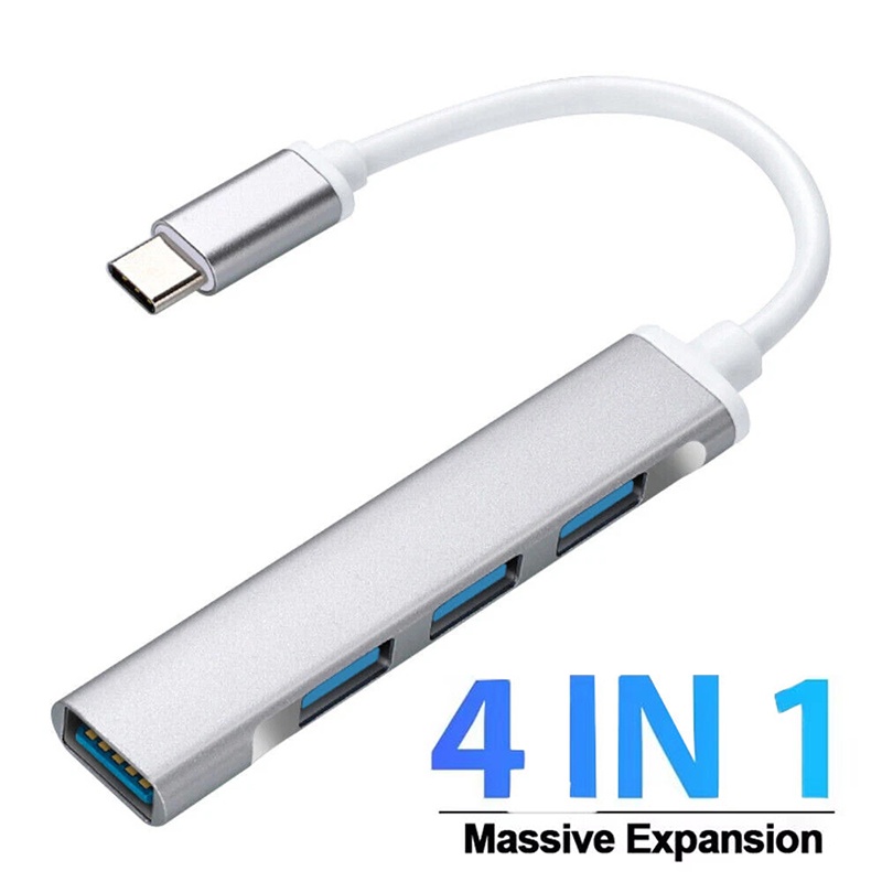 Laptop Accessories Gadgets - Hub Extender 4-in-1 Tipo-C, Hub USB