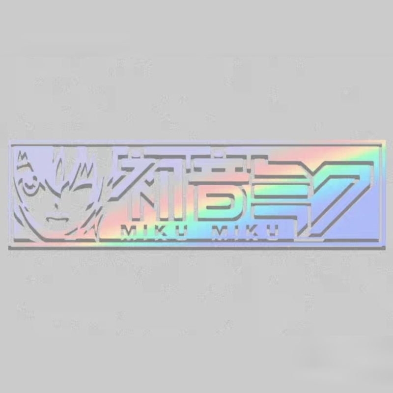 Laptop Accessories Gadgets - Adesivi Riflettenti Colorati Anime Hatsune Miku,