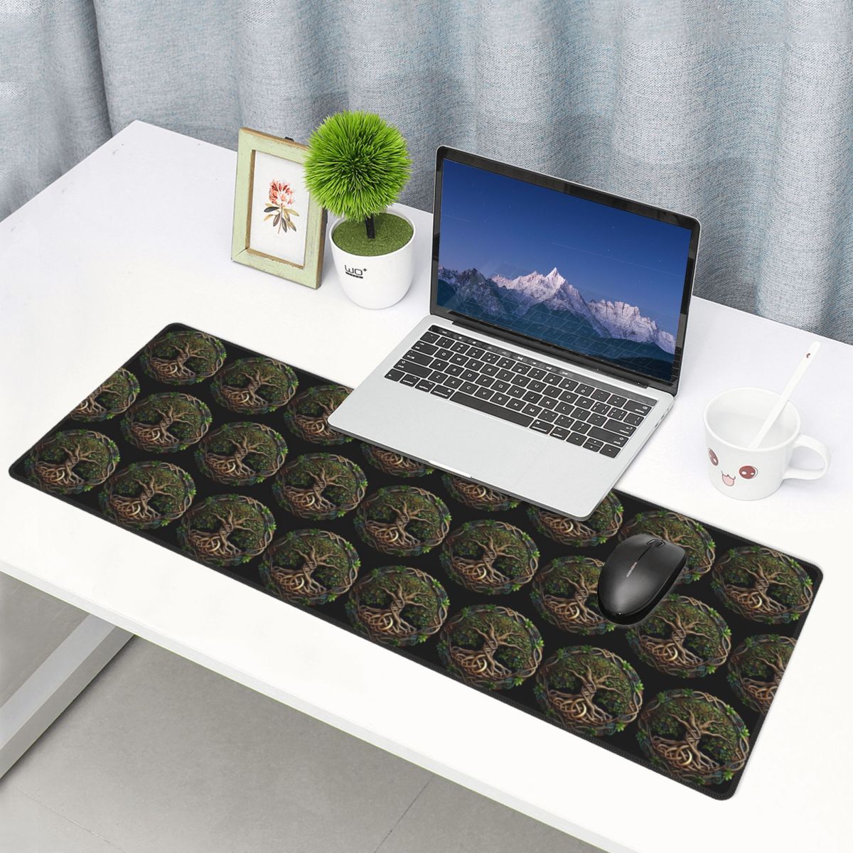 Laptop Accessories World - Tappetino per Mouse Grande con Albero
