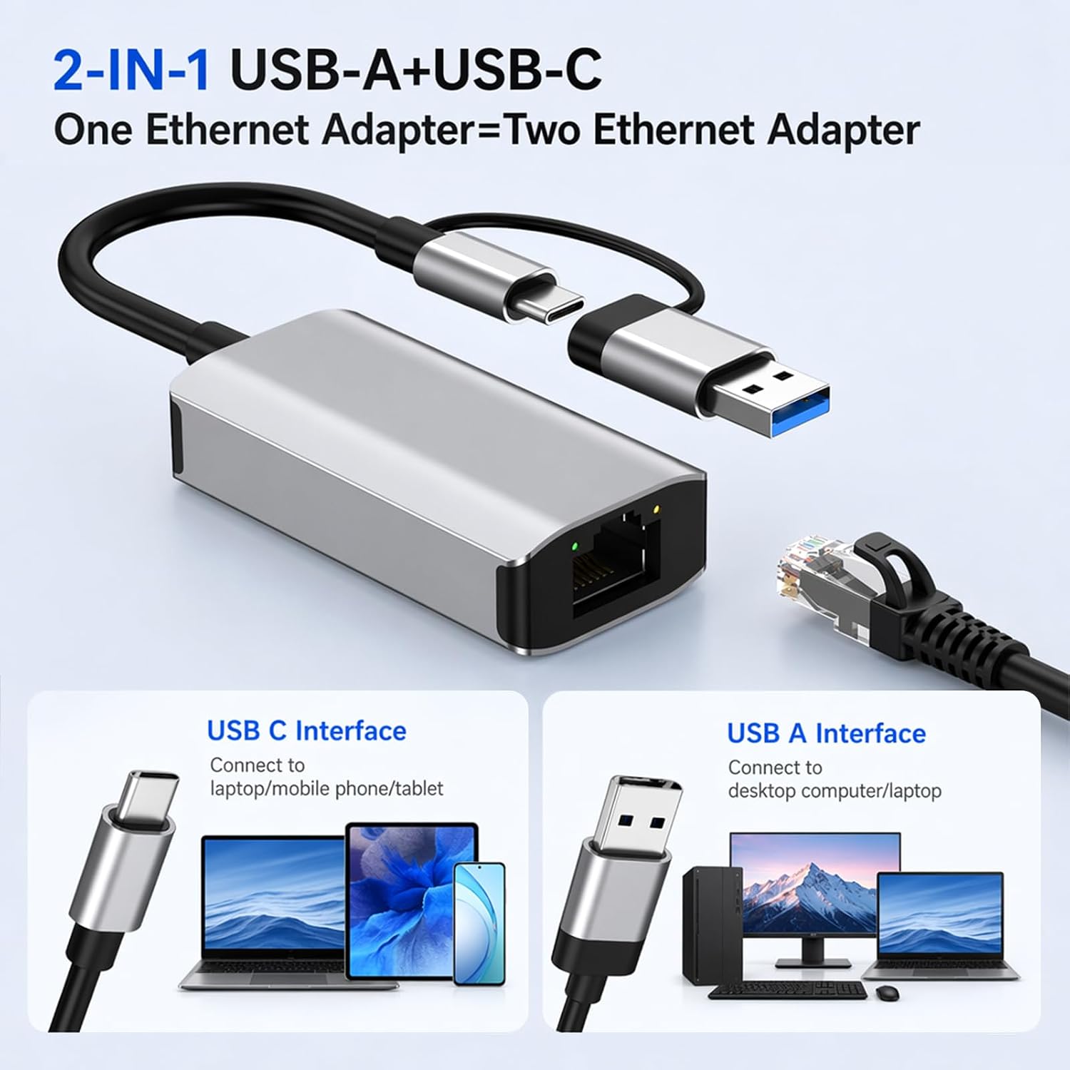 Adattatore Ethernet LAN USB 3. - Laptop Accessories Gadgets recensione e prezzo