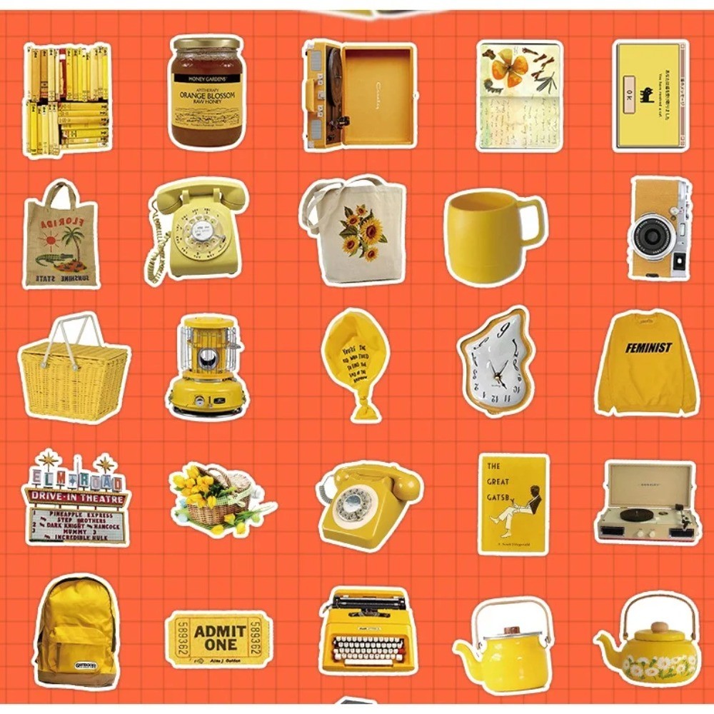 50 Adesivi Estetici Gialli Vin - Yellow Laptop Accessories recensione e prezzo