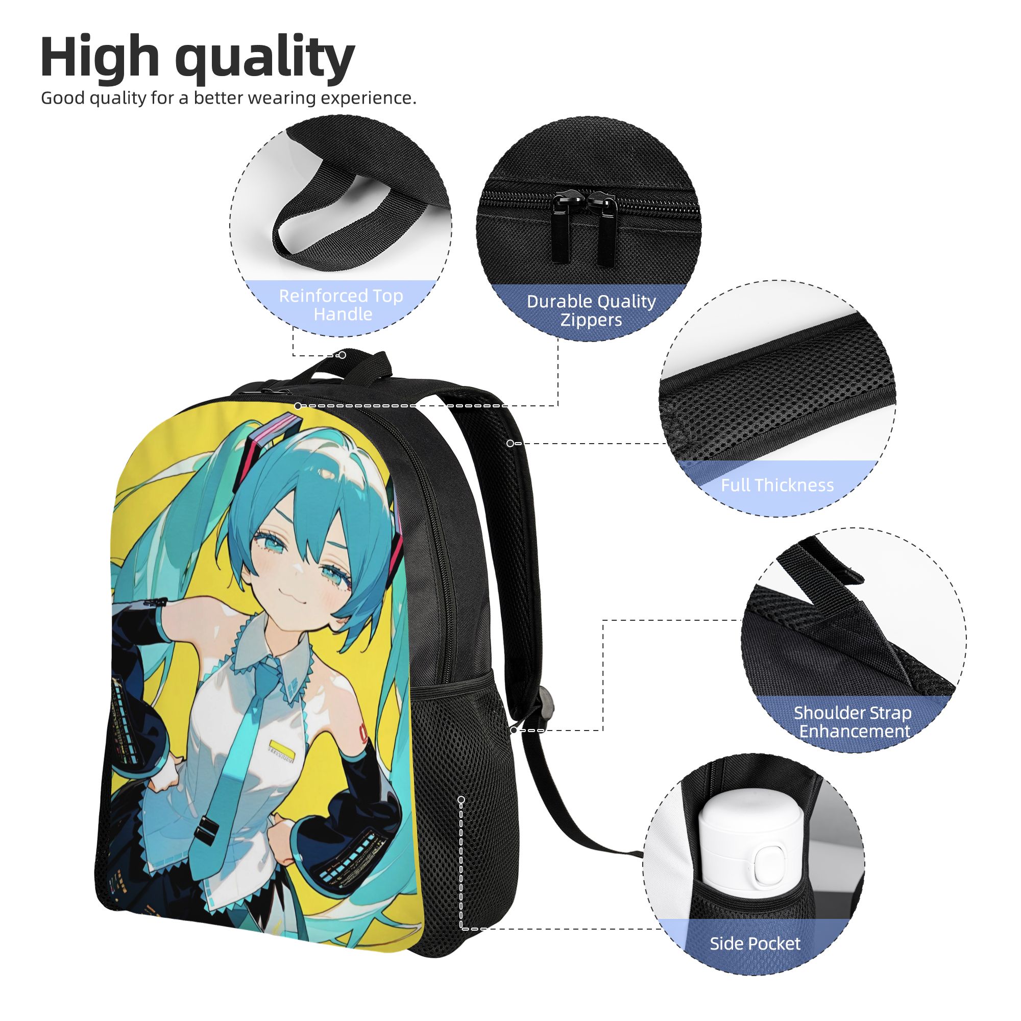 Zaino Classico Hatsune Miku, R - Laptop Accessories Bag For Men recensione e prezzo